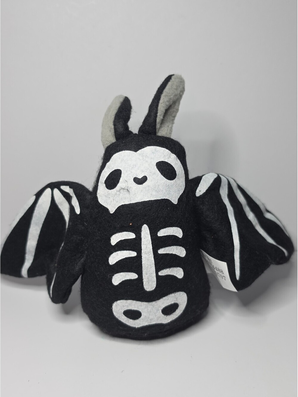 Target Bullseye Playground Halloween Black Skelton Plush Bat Stuffed Animal 7"
